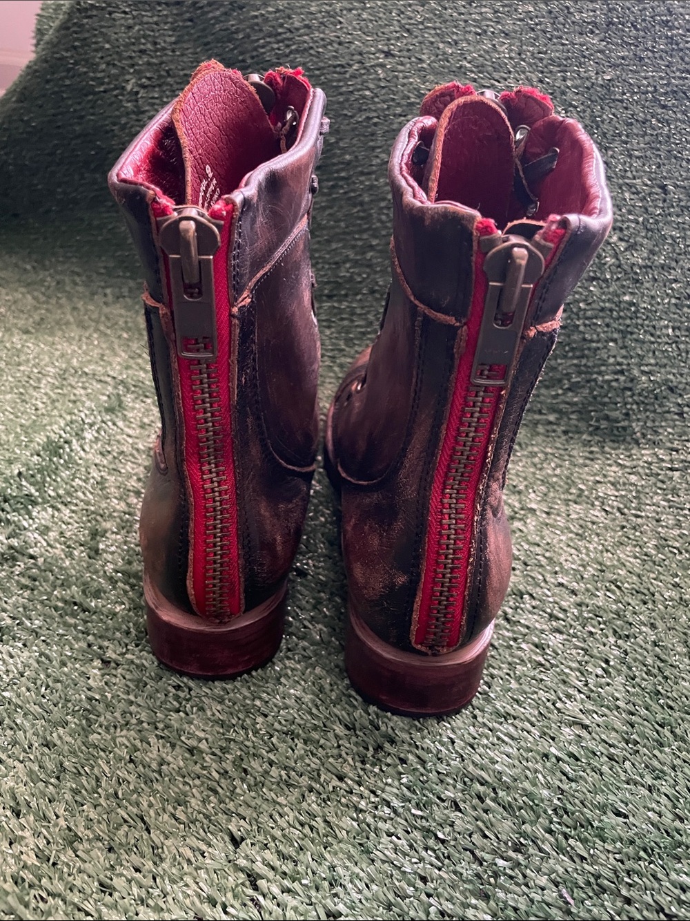 Freebird By Steven Women Liverpool Brown Leather Boots Size 9 Distressed - Picture 5 of 11